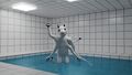 A 3D Blender test using the character Squid Dog from Changed.